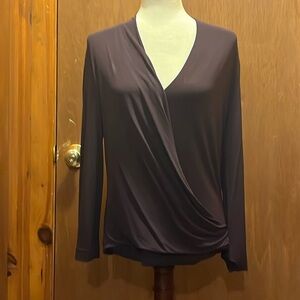 MM.Lafleur, purple body wrap blouse